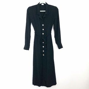Wilfred Longsleeve Shirt Dress BLACK
